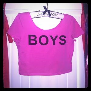 Hot Pink Crop Top