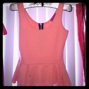 Peach Peplum