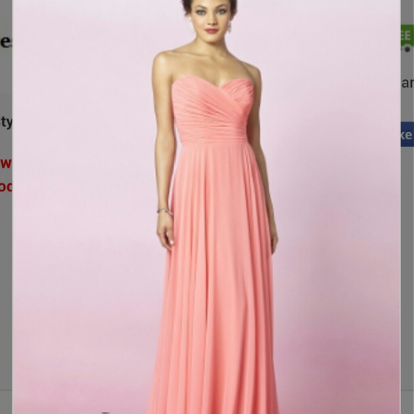 After six blush bridesmaid/prom dress