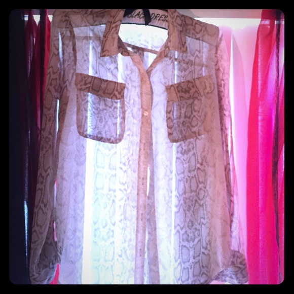 Snake Skin Button Up
