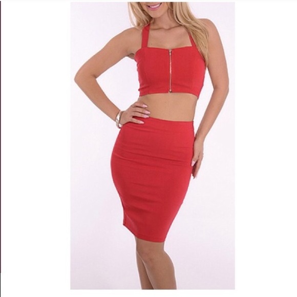 🔴Sold in bundle🔴 Two piece skirt set