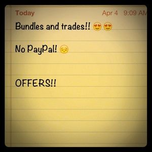 Trades offers .. Bundles no PayPal