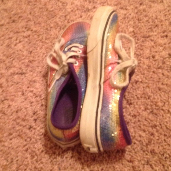 Rainbow sequin vans - Picture 2 of 2