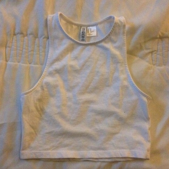 White crop top