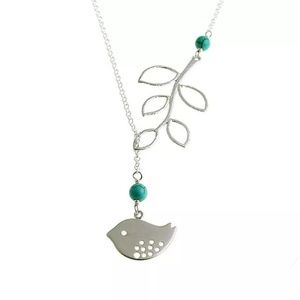 ✅It's Here!✅ Bird & turquoise Y Necklace