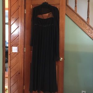 David's bridal black dress
