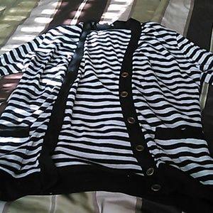 Black and white sweater