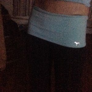 Light blue Victoria's Secret yoga boo cut pants