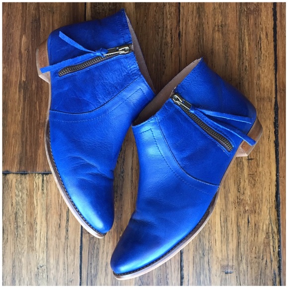 cobalt ankle boots