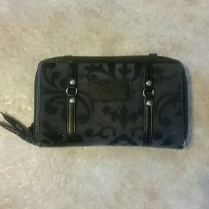 Organizing Wallet - Black Parisian Jaquard