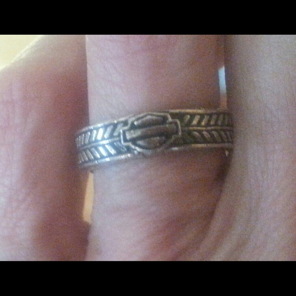 Harley Davidson MOD .925 Silver Spinner Ring,NWT 6