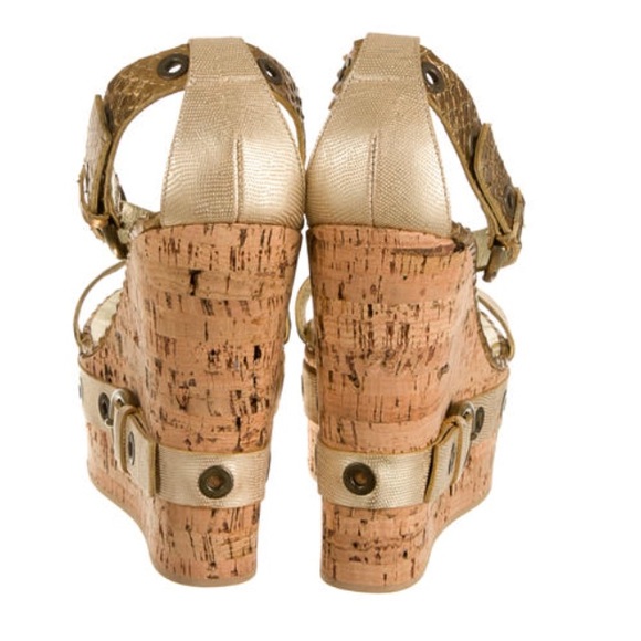 Giuseppe Zanotti Cork Wedges..... Authentic - Picture 4 of 4