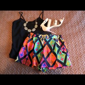 High-waisted Tap Shorts