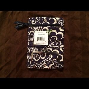 One for the money wallet in Twirly birds (navy)