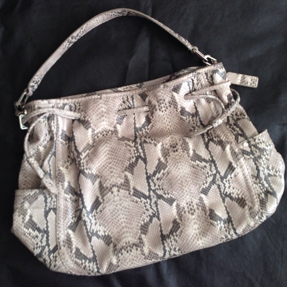 Cole Haan Python Embossed Leather Purse