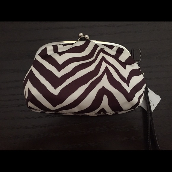Coach Zebra Clutch