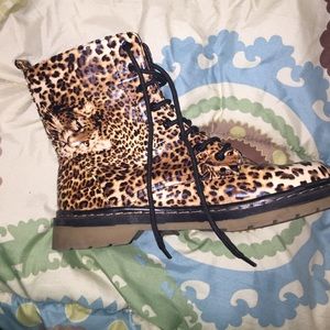 Cheetah print boots