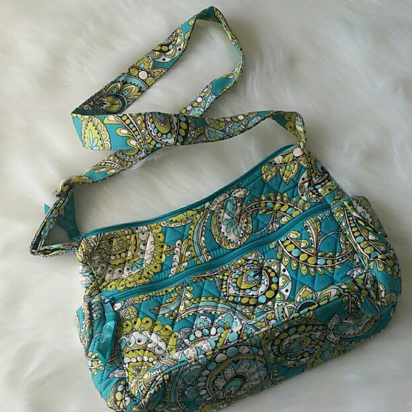Turquoise & Lime Green Vera Bradley Purse