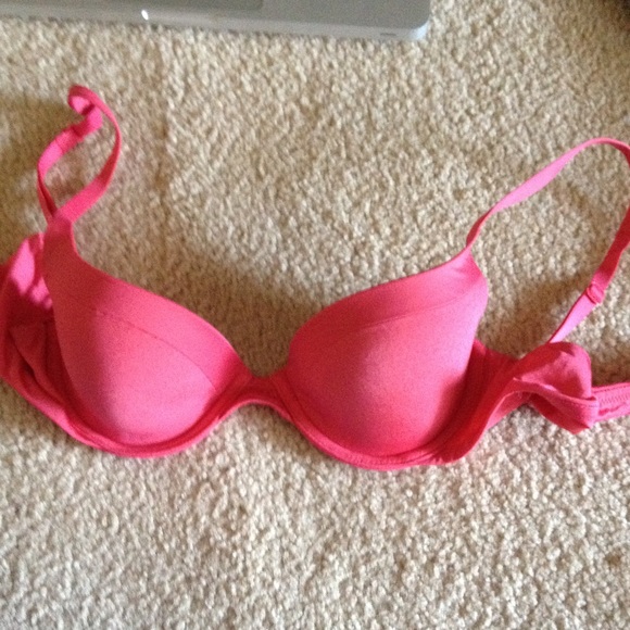SOLD. Coral Victoria's Secret lined Demi