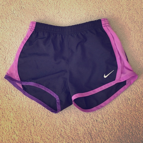 Black and purple Nike shorts