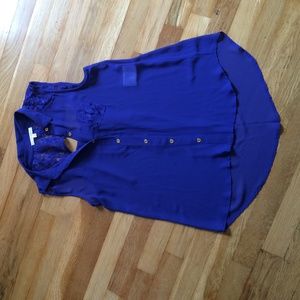 Never worn royal blue dress top