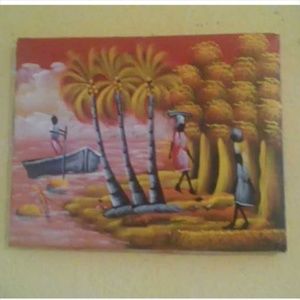 Haitian Canvas Painting