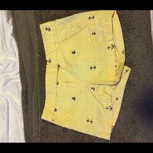 Jcrew patterned shorts with anchors