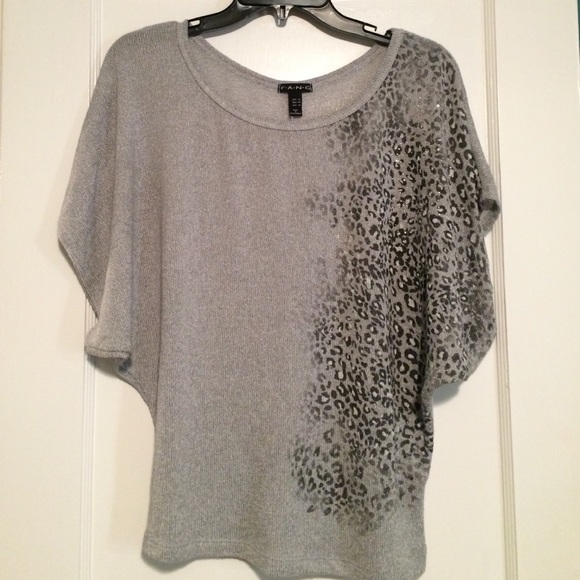 Grey Cheetah Blouse