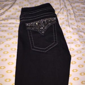 Black boot cut Miss Me jeans!