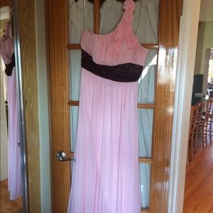 Pink and brown dress!