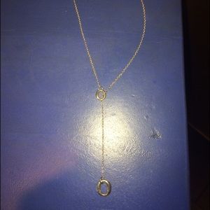 Sterling silver "O" necklace