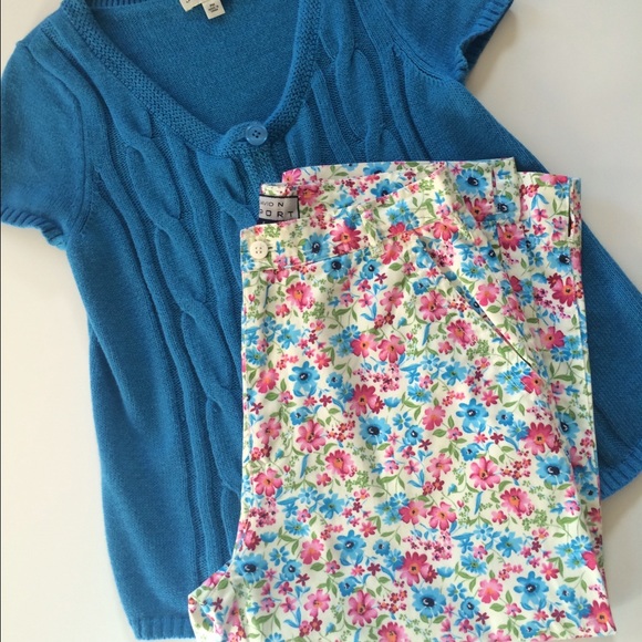 David N Sport Pants - 🌺 Pretty Floral Capris🌺🎉Host Pick🎉