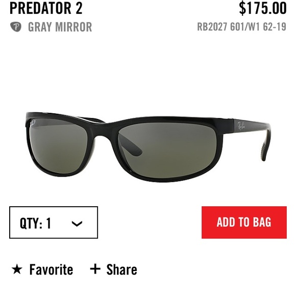 Rayban predator 2 sunglasses - Picture 2 of 3