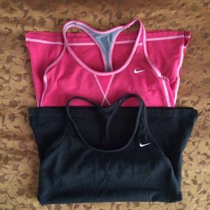 Bundle! Two Nike Dri-Fit Racerback Tanks. Size S