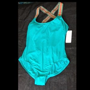 New "Anne Cole" Teal One Piece Swimsuit
