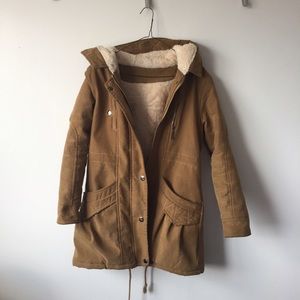 Brown Trench Coat (With fur)