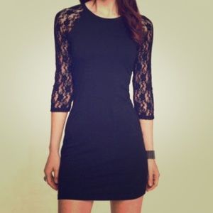 Never worn: Express Lace Raglan Sleeve Dress