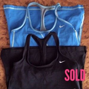 🚫SOLD🚫Bundle! Two Nike Dri-fit Racerback Tanks.