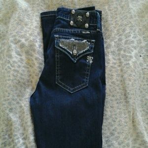 Dark denim missme jeans inseam 33