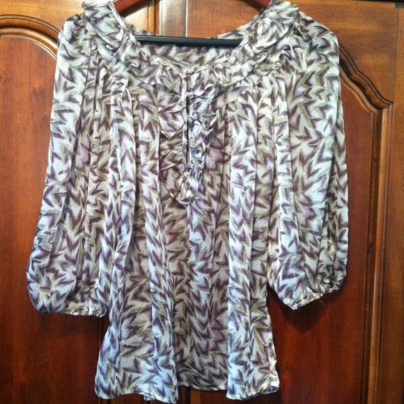 Pure Sugar purple & olive top