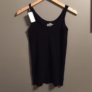 Sugarlips one size fits most black tank top