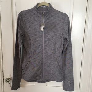 Bench grey nylon/spandex jacket zip-up