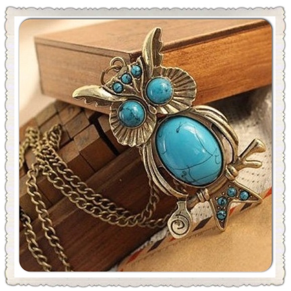 🌹SALE🌹Turquoise Owl Necklace