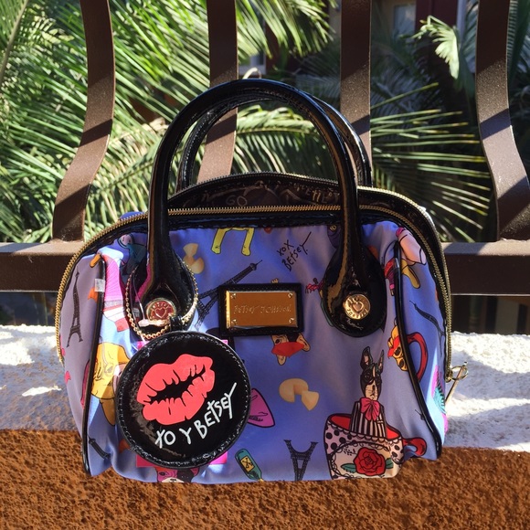 betsey johnson bulldog bag