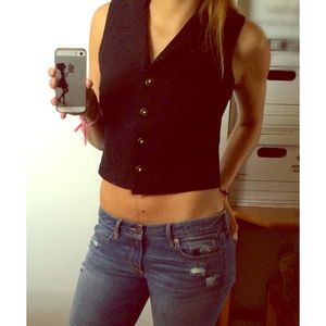 Jessica Howard Petite Black Vest Size 10