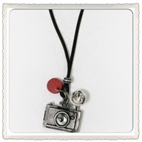 🌹SALE🌹Alloy Camera Leather Rope Necklace