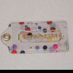 Coach conffetti tag... rare