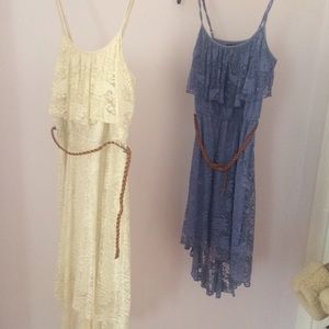 Lace country style high - low dressTRADE ONLY