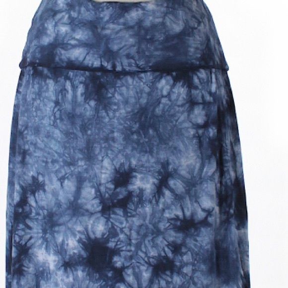 🌀Beautiful Blues Olive & Oak Foldover Maxi Skirt - Picture 3 of 3