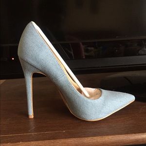 Soft Denim heels